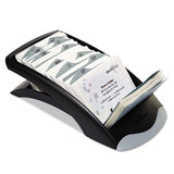 Durable® Visifix Desk Business Card File, Holds 200 2.88 X 4.13 Cards, 5 X 9.31 X 3.56, Plastic, Graphite-black freeshipping - TVN Wholesale 