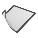 Durable® Duraframe Magnetic Sign Holder, 5.5 X 8.5, Black Frame, 2-pack freeshipping - TVN Wholesale 