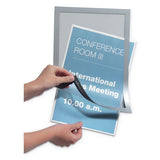 Durable® Duraframe Sign Holder, 8 1-2" X 11", Silver Frame, 2-pack freeshipping - TVN Wholesale 