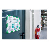 Durable® Duraframe Security Magnetic Sign Holder, 8 1-2" X 11", Green-white Frame, 2-pack freeshipping - TVN Wholesale 
