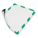 Durable® Duraframe Security Magnetic Sign Holder, 8 1-2" X 11", Green-white Frame, 2-pack freeshipping - TVN Wholesale 