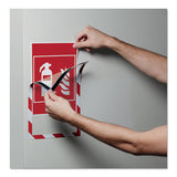 Durable® Duraframe Security Magnetic Sign Holder, 8 1-2" X 11", Red-white Frame, 2-pack freeshipping - TVN Wholesale 