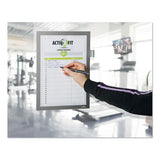 Durable® Duraframe Note Sign Holder, 8 1-2" X 11", Silver Frame freeshipping - TVN Wholesale 