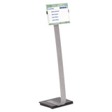 Durable® Info Sign Duo Floor Stand, Letter-size Inserts, 15 X 46 1-2, Clear freeshipping - TVN Wholesale 