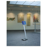 Durable® Info Sign Duo Floor Stand, Letter-size Inserts, 15 X 46 1-2, Clear freeshipping - TVN Wholesale 