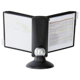 Durable® Sherpa Motion Desk Reference System, 10 Panels, Black Borders freeshipping - TVN Wholesale 