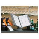 Durable® Sherpa Motion Desk Reference System, 10 Panels, Gray Borders freeshipping - TVN Wholesale 