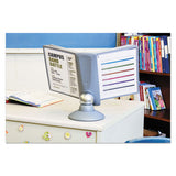 Durable® Sherpa Motion Desk Reference System, 10 Panels, Gray Borders freeshipping - TVN Wholesale 