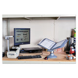 Durable® Sherpa Motion Desk Reference System, 10 Panels, Gray Borders freeshipping - TVN Wholesale 