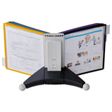 Durable® Sherpa Desk Reference System, 10 Panels, 10 X 5 5-8 X 13 7-8, Assorted Borders freeshipping - TVN Wholesale 