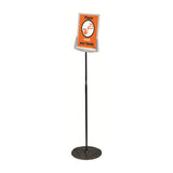Durable® Sherpa Infobase Sign Stand, Acrylic-metal, 40"-60" High, Gray freeshipping - TVN Wholesale 