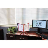 Durable® Instaview Expandable Desktop Reference System, 10 Panels, Assorted Borders freeshipping - TVN Wholesale 