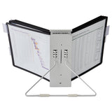 Durable® Instaview Expandable Desktop Reference System, 10 Panels, Black Borders freeshipping - TVN Wholesale 