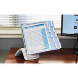 Durable® Sherpa Style Desk-mount Reference System, 20 Sheet Capacity, Blue-gray freeshipping - TVN Wholesale 