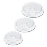 Dart® Sip Thru Lids, Fits 10 Oz To 14 Oz Foam Cups, Plastic, White, 100-pack, 10 Packs-carton freeshipping - TVN Wholesale 