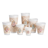 Dart® Cafe G Foam Hot-cold Cups, 12 Oz, Brown-red-white, 20-pack freeshipping - TVN Wholesale 