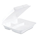 Dart® Foam Hinged Lid Containers, 6.4 X 9.3 X 2.6, White, 200-carton freeshipping - TVN Wholesale 