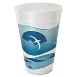 Horizon Hot-cold Foam Drinking Cups, 20 Oz, Printed, Blueberry-white, 25-bag, 20 Bags-carton