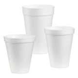 Foam Drink Cups, 8 Oz, White, 25-pack