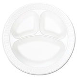 Dart® Concorde Non-laminated Foam Plates, 9" Dia, White, 125-pack freeshipping - TVN Wholesale 