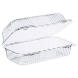 Staylock Clear Hinged Lid Containers, 7.8 X 8.3 X 3, Clear, 125-bag, 2 Bags-carton