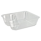 Dart® Clearpac Large Nacho Tray, 2-compartments, 3.3 Oz, 6.2 X 6.2 X 1.6, Clear, 500-carton freeshipping - TVN Wholesale 