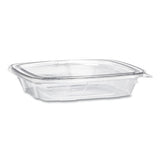 Clearpac Safeseal Tamper-resistant, Tamper-evident Containers, Flat Lid, 16 Oz, 4.9 X 2.5 X 5.5, Clear, 100-bag, 2 Bags-ct