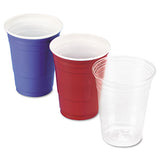 Solo Plastic Party Cold Cups, 16 Oz, Blue, 50-pack