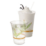 Dart® Bare Eco-forward Rpet Cold Cups, 12 Oz To 14 Oz, Leaf Design, Clear, Squat, 50-pack freeshipping - TVN Wholesale 