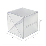deflecto® Stackable Cube Organizer, X Divider, 6 X 7 1-8 X 6, Clear freeshipping - TVN Wholesale 