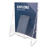 deflecto® Stand-tall Wall-mount Literature Rack, Magazine, 9.13w X 3.25d X 11.88h, Clear freeshipping - TVN Wholesale 