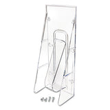 deflecto® Stand-tall Wall-mount Literature Rack, Leaflet, 4.56w X 3.25d X 11.88h, Clear freeshipping - TVN Wholesale 