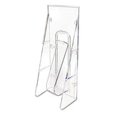 deflecto® Stand-tall Wall-mount Literature Rack, Leaflet, 4.56w X 3.25d X 11.88h, Clear freeshipping - TVN Wholesale 