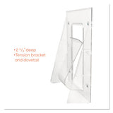 deflecto® Stand-tall Wall-mount Literature Rack, Leaflet, 4.56w X 3.25d X 11.88h, Clear freeshipping - TVN Wholesale 