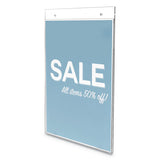 deflecto® Classic Image Wall Sign Holder, 8 1-2" X 11", Clear Frame, 12-pack freeshipping - TVN Wholesale 