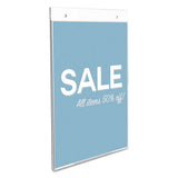 deflecto® Classic Image Wall-mount Sign Holder, Portrait, 8 1-2 X 11, Clear freeshipping - TVN Wholesale 