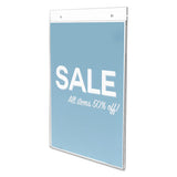 deflecto® Classic Image Wall-mount Sign Holder, Portrait, 8 1-2 X 11, Clear freeshipping - TVN Wholesale 