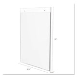 deflecto® Classic Image Wall-mount Sign Holder, Portrait, 8 1-2 X 11, Clear freeshipping - TVN Wholesale 