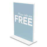 deflecto® Classic Image Stand-up Double-sided Sign Holder, 8 1-2" X 11", 12-pack freeshipping - TVN Wholesale 