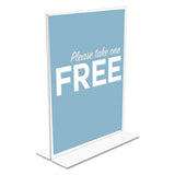 deflecto® Classic Image Double-sided Sign Holder, 8 1-2 X 11 Insert, Clear freeshipping - TVN Wholesale 