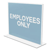 deflecto® Classic Image Double-sided Sign Holder, 11 X 8 1-2 Insert, Clear freeshipping - TVN Wholesale 