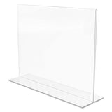 deflecto® Classic Image Double-sided Sign Holder, 11 X 8 1-2 Insert, Clear freeshipping - TVN Wholesale 