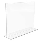 deflecto® Classic Image Double-sided Sign Holder, 11 X 8 1-2 Insert, Clear freeshipping - TVN Wholesale 