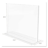 deflecto® Classic Image Double-sided Sign Holder, 11 X 8 1-2 Insert, Clear freeshipping - TVN Wholesale 