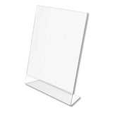 deflecto® Classic Image Slanted Sign Holder, 8 1-2" X 11", Clear Frame, 12-pack freeshipping - TVN Wholesale 