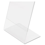 deflecto® Classic Image Slanted Sign Holder, Portrait, 8 1-2 X 11 Insert, Clear freeshipping - TVN Wholesale 