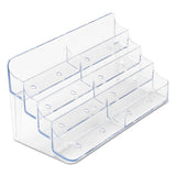 deflecto® 8-pocket Business Card Holder, Holds 400 Cards, 7.78 X 3.5 X 3.38, Plastic, Clear freeshipping - TVN Wholesale 