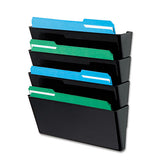 deflecto® Docupocket Stackable Four-pocket Wall File, Letter, 13 X 4 X 7, Smoke freeshipping - TVN Wholesale 