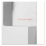 deflecto® Suggestion Box Literature Holder With Locking Top, 13.75 X 3.63 X 13.94, Plastic, White freeshipping - TVN Wholesale 