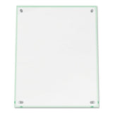 deflecto® Superior Image Beveled Edge Sign Holder, Letter Insert, Clear-green-tinted Edges freeshipping - TVN Wholesale 